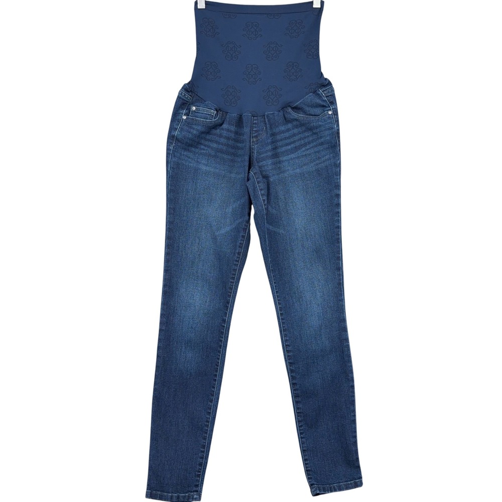 Jessica Simpson Secret‎ Fit Belly Maternity Jeans Womens M Cotton Blend Blue